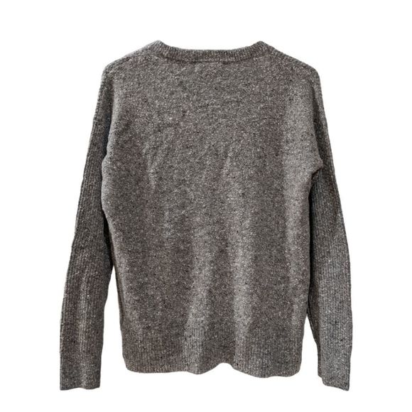 NWT Madewell Grey Convertible Lambswool Cashmere Sweater Size XS - Picture 3 of 9